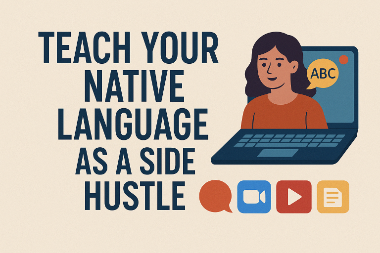 teach a language as a side hustel